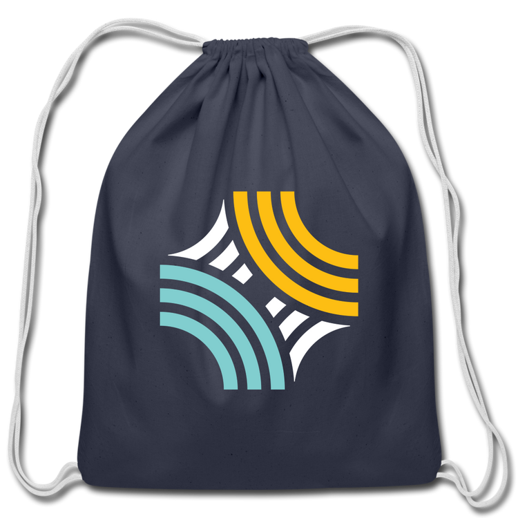 Cotton Drawstring Bag - navy